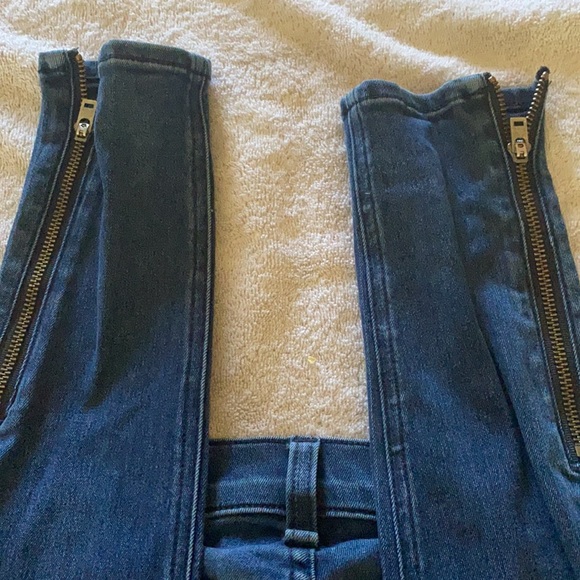 RAG & BONE Denim Skinny Jeans Zip Detail in color Mercer Sz 25 $298 - Picture 12 of 12